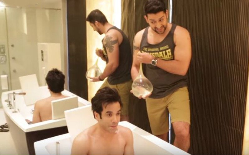 Tusshar And Aftab Bring Condom Challenge To India