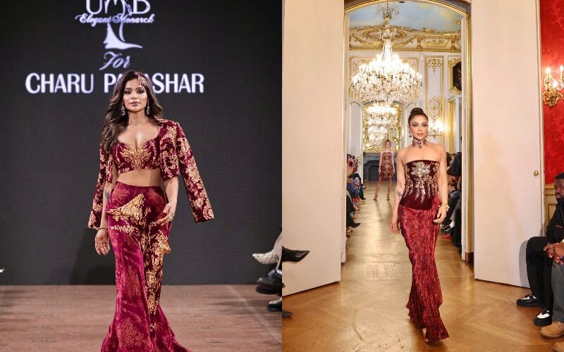  Priya Munjal Ignites Paris-Milan Runways: Mrs India Star Makes Bharat Shine In Charu Parashar's Masterpieces