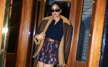 Janhvi Kapoor Pays Glamorous Tribute To Britney Spears At Paris Fashion Week, Styled Head-To-Toe In Miu Miu By Rhea Kapoor 