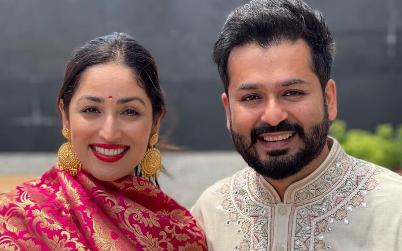 Director Aditya Dhar And Yami Gautam Seek Blessings At Shri Naina Devi Temple After Dhurandhar Success