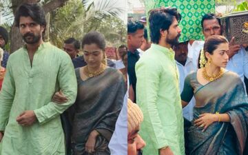 Rashmika Mandanna–Vijay Deverakonda Wedding: Newlyweds Receive Grand Welcome At Thummanpet Village, Videos Go Viral 