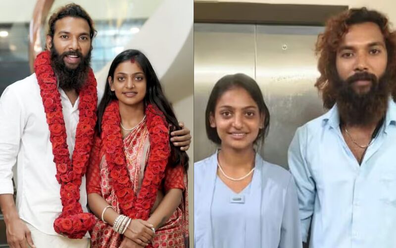 Kumbh Mela Girl Monalisa Bhosle Marries Boyfriend Farman Khan In Kerala Despite Family Objections