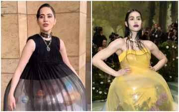 Uorfi Javed's Solar System-Themed Outfit Gets COPIED! Amelia Gray Wears A Similar Dress To Met Gala 2024; Fans REACT- Check It Out! 