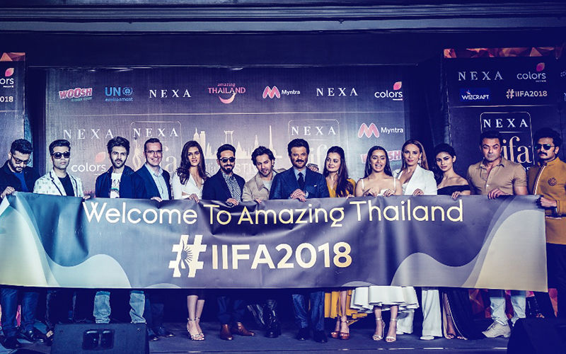 IIFA Rocks प्रेस कांफ्रेंस में पहुंचे करण जौहर, वरुण धवन, श्रद्धा कपूर, कार्तिक आर्यन और अनिल कपूर