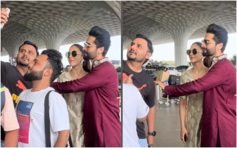 Jackky Bhagnani Wins The Internet As He Protects Wifey Rakul Preet Singh After Fans Come Close To Her - WATCH