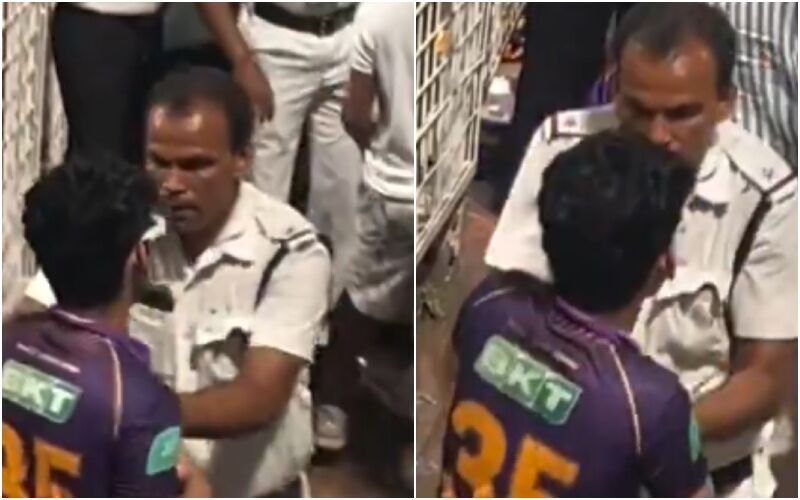 IPL 2024: Police BRUTUALLY Manhandles A KKR Fan, Pushes Him As He Tries To Walk Away With The Ball At Eden Gardens – WATCH VIRAL VIDEO