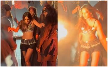 OMG! Nia Sharma Escapes Fire During Suhagan Chudail Shoot In Mumbai, VIDEO Goes Viral - WATCH 