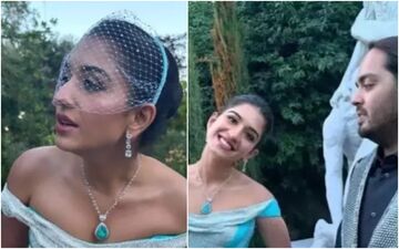 WOW! Radhika Merchant Looks Simply GORGEOUS In This Elegant Diamond And Opal Jewellery For Her Pre-Wedding Party - WATCH 