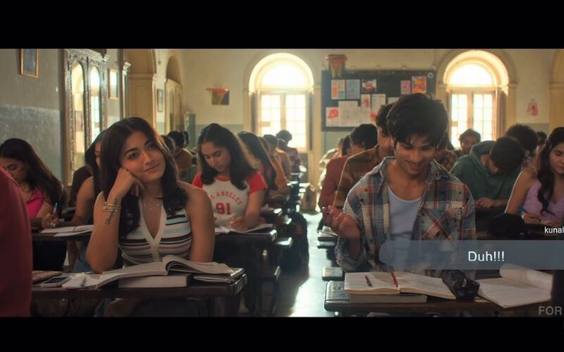 Rashmika Really Said “Oops” And Leaked Her Romantic Track- Tujhko From Cocktail 2 With Shahid Kapoor