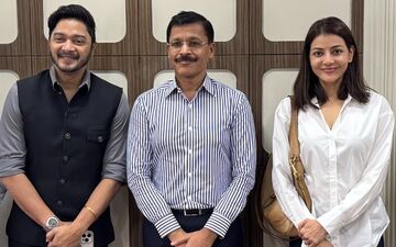 The India Story: Kajal Aggarwal, Shreyas Talpade, Director Chettan DK And Producer Sagar B. Shinde Meet FDA Commissioner Tukaram Munde. 