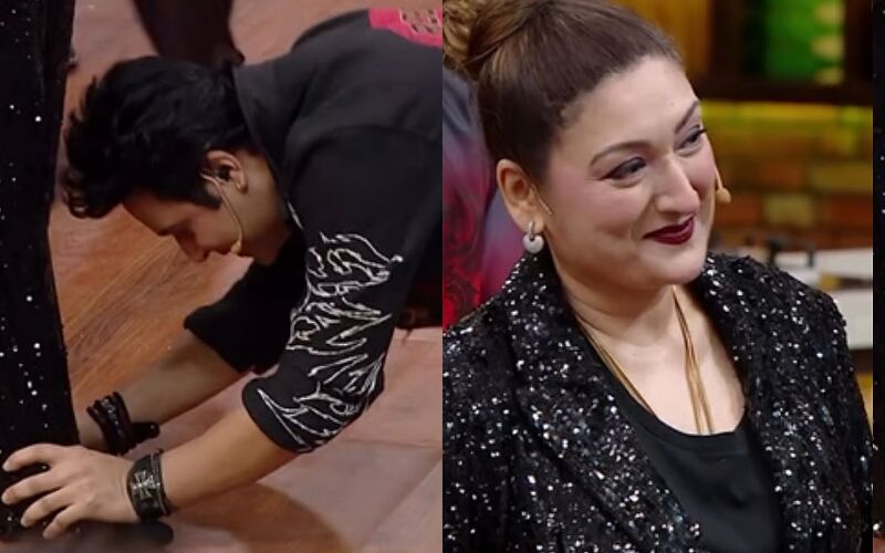 Krushna Abhishek Falls At Sunita Ahuja’s Feet After Her Surprise Entry On Laughter Chefs 3 Set, Gets Emotional
