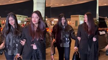Aishwarya Rai Bachchan Stuns In All-Black Airport Look With Daughter Aaradhya Bachchan As They Leave For Cannes 2026 