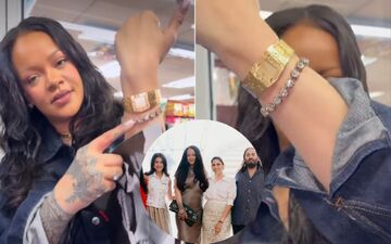 Rihanna Flaunts ₹2.2 Crore Diamond Bracelet Gifted By Ambani Family In Viral Video 