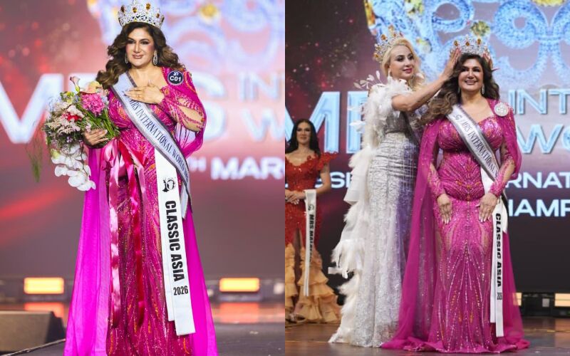  She Created History At 59: Geetanjali Om Parkash Makes India Proud With Mrs International World Classic 2026 Crown