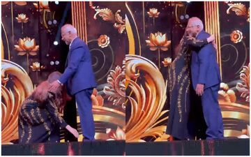 Aishwarya Rai Wins The Internet After Touching 'Guru' Mani Ratnam's Feet And Greeting Him With Hugs At IIFA Utsavam - WATCH 