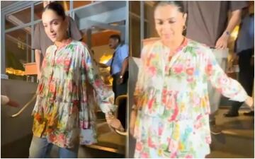 Mom-To-Be Deepika Padukone Dazzles in Floral Top As She Struggles To Walk With Her Baby Bump - WATCH VIDEO 