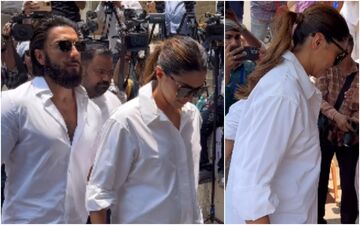 Mommy-To-Be Deepika Padukone Flaunts Her BABY BUMP As She Steps Out To Vote With Hubby Ranveer Singh; Fans Say, ‘Kitni Sunder Hai’ 