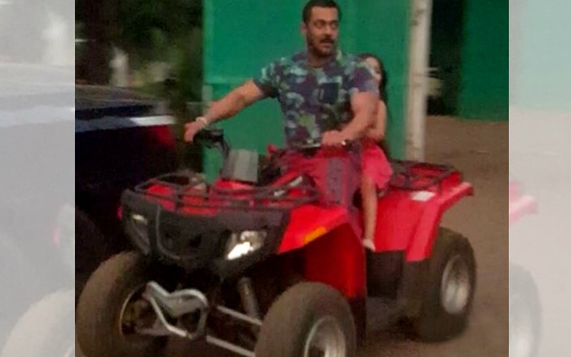 Check out Salman riding a quad bike on Sultan set