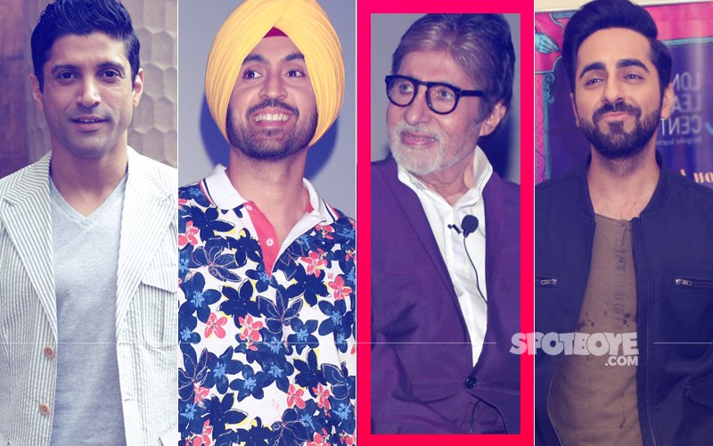 Here's What Farhan Akhtar, Diljit Dosanjh & Ayushmann Khurrana Have In Common With Amitabh Bachchan