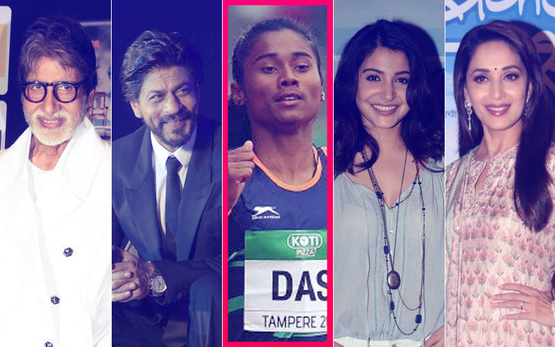 एथलीट हिमा दास ने भारत के लिए जीता गोल्ड, अमिताभ बच्चन, शाहरुख़ खान और कई स्टार्स ने दी बधाई