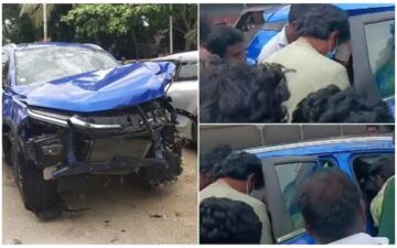 OMG! Tamil Actor Jiiva and Wife Supriya Meet With Car Accident; Despite Severe Damage To Vehicle Both Escaped Without An Injury 