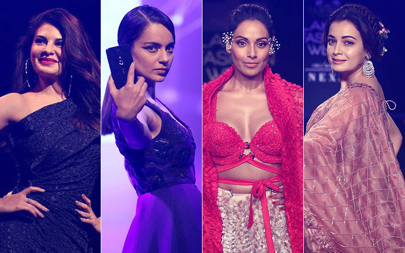 Lakme Fashion Week 2018: जैकलीन फर्नाडिज, कंगना रनौत, नुसरत भरुचा, बिपाशा बासु और दिया मिर्जा ने रैंप पर दिखाया अपना जलवा