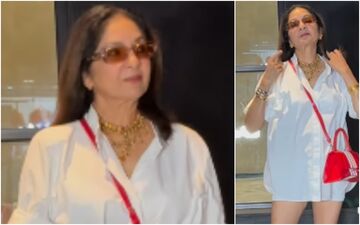 Neena Gupta Gets Age-Shamed As She Steps Out In White Shorts; Netizens Say, ‘Ye Sab Ek Umar Tak Hi Thik Lagtaa’- WATCH 