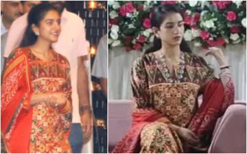 Radhika Merchant Repeats Her Traditional Red Patola Suit For An Intimate Dinner At Antilia, Ahead Of Wedding With Anant Ambani- PICS, VIDEOS INSIDE 