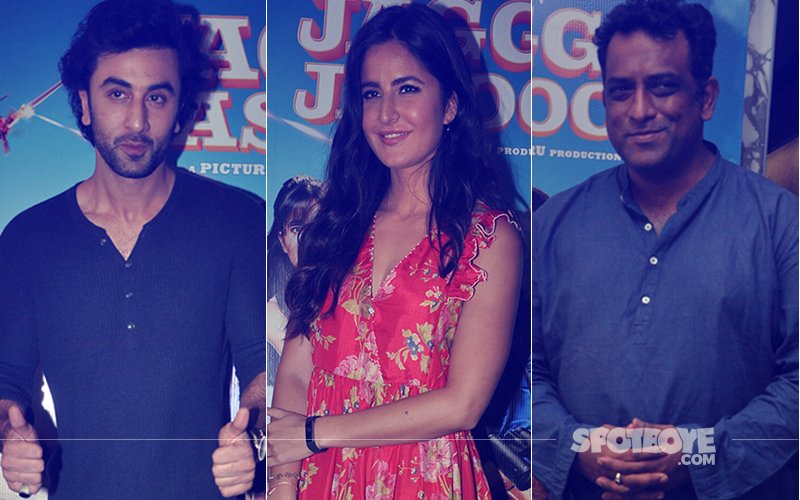 Ranbir Kapoor, Katrina Kaif & Anurag Basu Spotted At Jagga Jasoos Trailer Launch