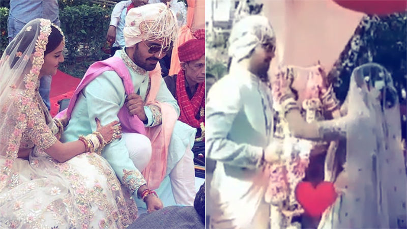 वरमाला पहनकर एक-दूसरे के हुए रुबीना और अभिनव, देखिए वीडियो