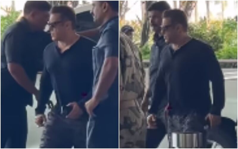 Salman Khan Spotted At The Mumbai Airport With Tight Security, Days After The Firing Incident At His Bandra Home- WATCH