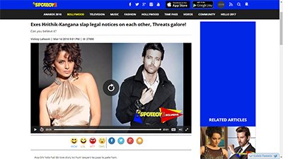exes clap each other legal notices kangana ranaut and hrithik roshan