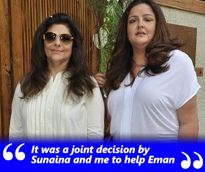 pinky roshan and sunaina roshan help eman