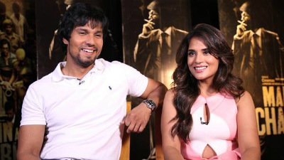 randeep hooda and richa chadda main aur charles promotion