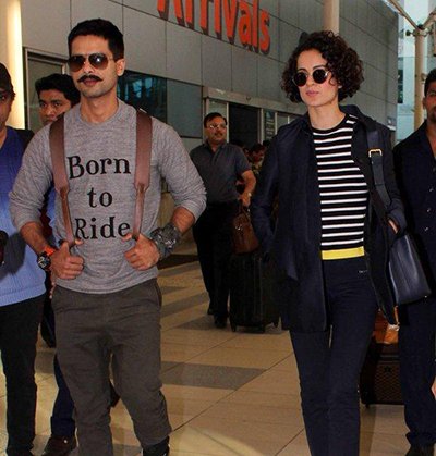 Shahid Kapoor with Kangana Ranaut