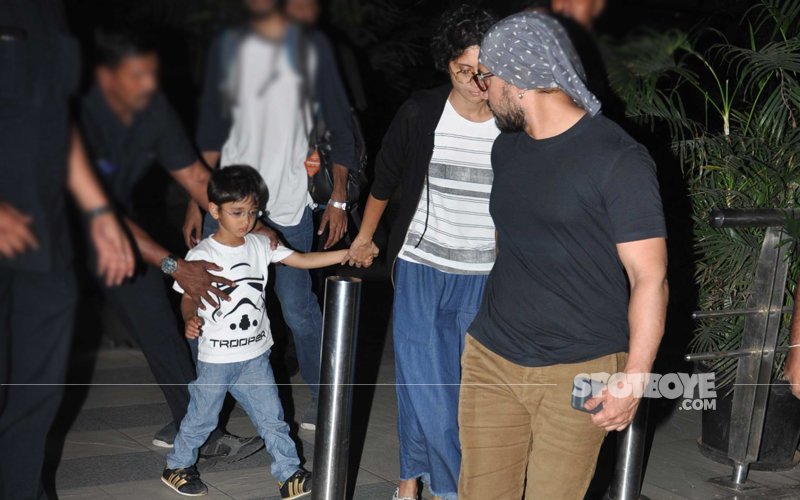 CUTENESS OVERLOAD: Aamir Khan Keeps An Eye On Son Azad At The Mumbai Airport