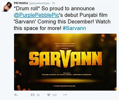 Priyanka Chopra new Punjabi movie Sarvaan.jpg