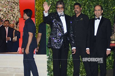 Amitabh Bachchan at ambani bash