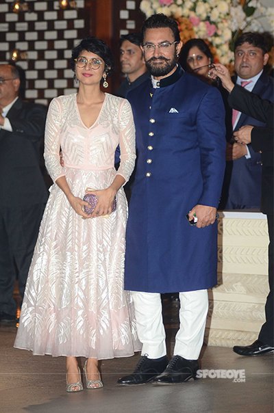 Kiran Rao and Aamir Khan at Ambani Bash