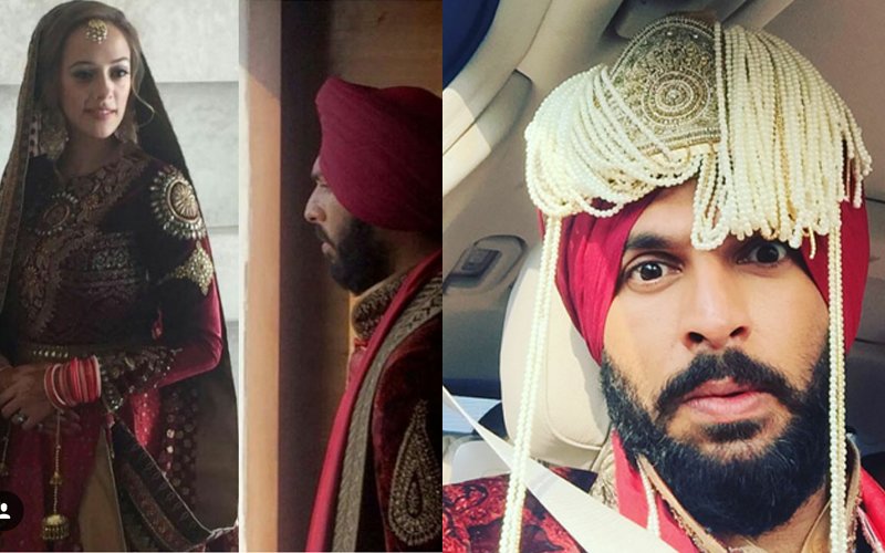 JUST IN: Take A Look At Yuvraj Singh And Hazel Keech In Their Wedding Finery