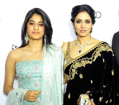 shridevi with her daughter