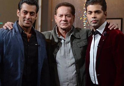 Salman Khan, Salim Khan and Karan Johar on Koffee with Karan Season 4