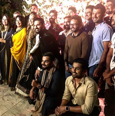 Virat Kohli And The Indian Team Gather For Yuvi And Hazel Wedding