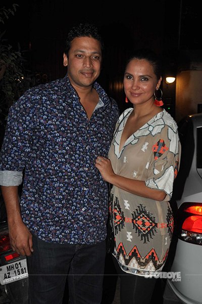 mahesh and lara at the party