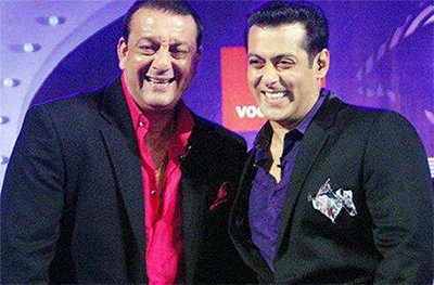 sanjay dutt and salman khan in happier days