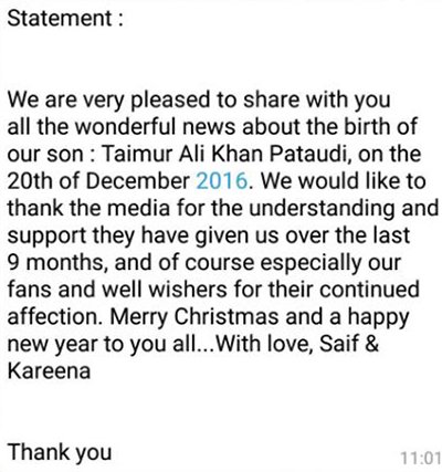 saif ali khan official statement