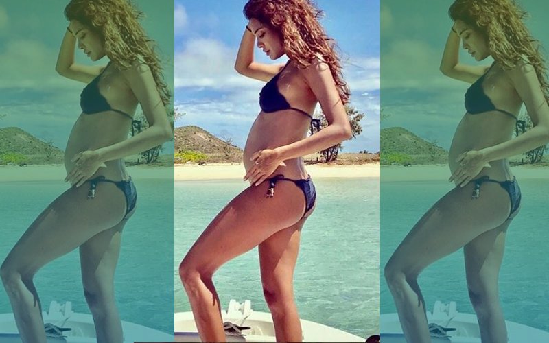 IT’S OFFICIAL: Lisa Haydon Flaunts Her Baby Bump In A Bikini!