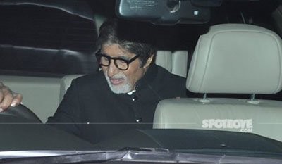 amitabh bachchan at ronnie screwala daughter wedding