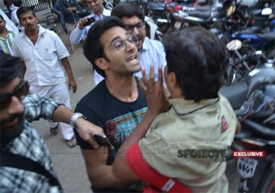 pulkit samrat attacking photographers at bandra court