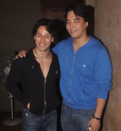 tiger shroff with rinzing denzongpa